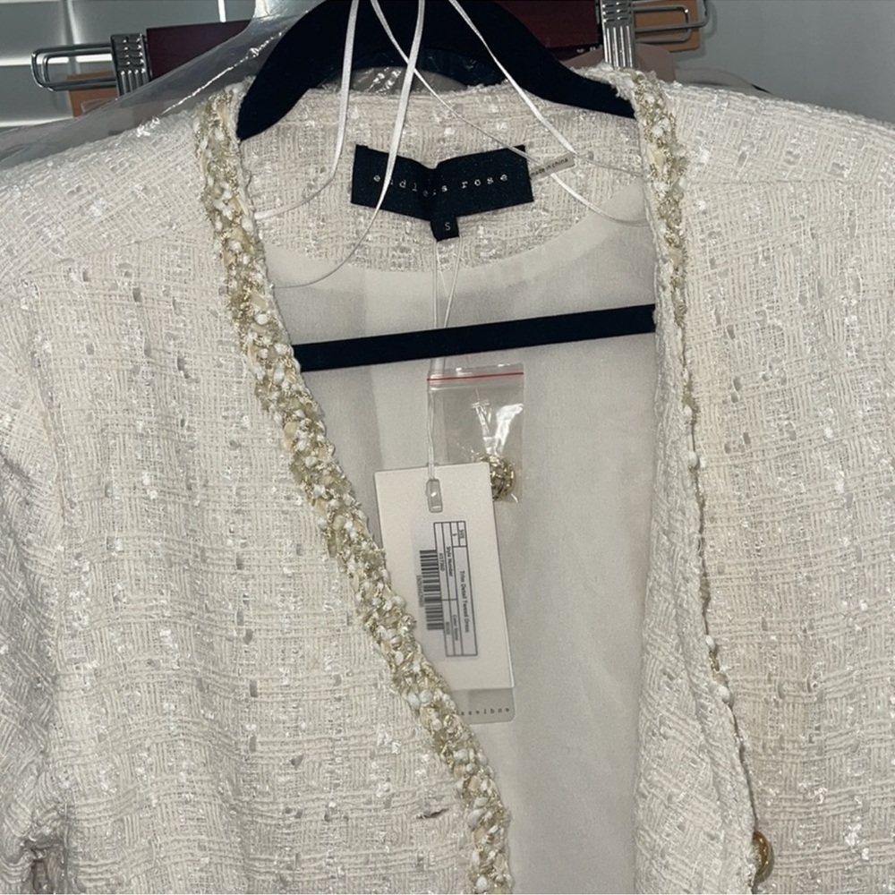 NWT Endless Rose Long Sleeve Dress in Pearl - Picture 6 of 8